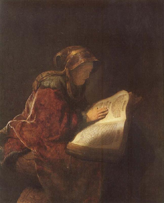REMBRANDT Harmenszoon van Rijn Rembrandt-s Mother as the Biblical Prophetess Hannab Germany oil painting art